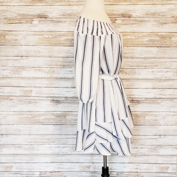 Pookie & Sebastian Off the Shoulder Ruffle Dress M - Picture 4 of 12